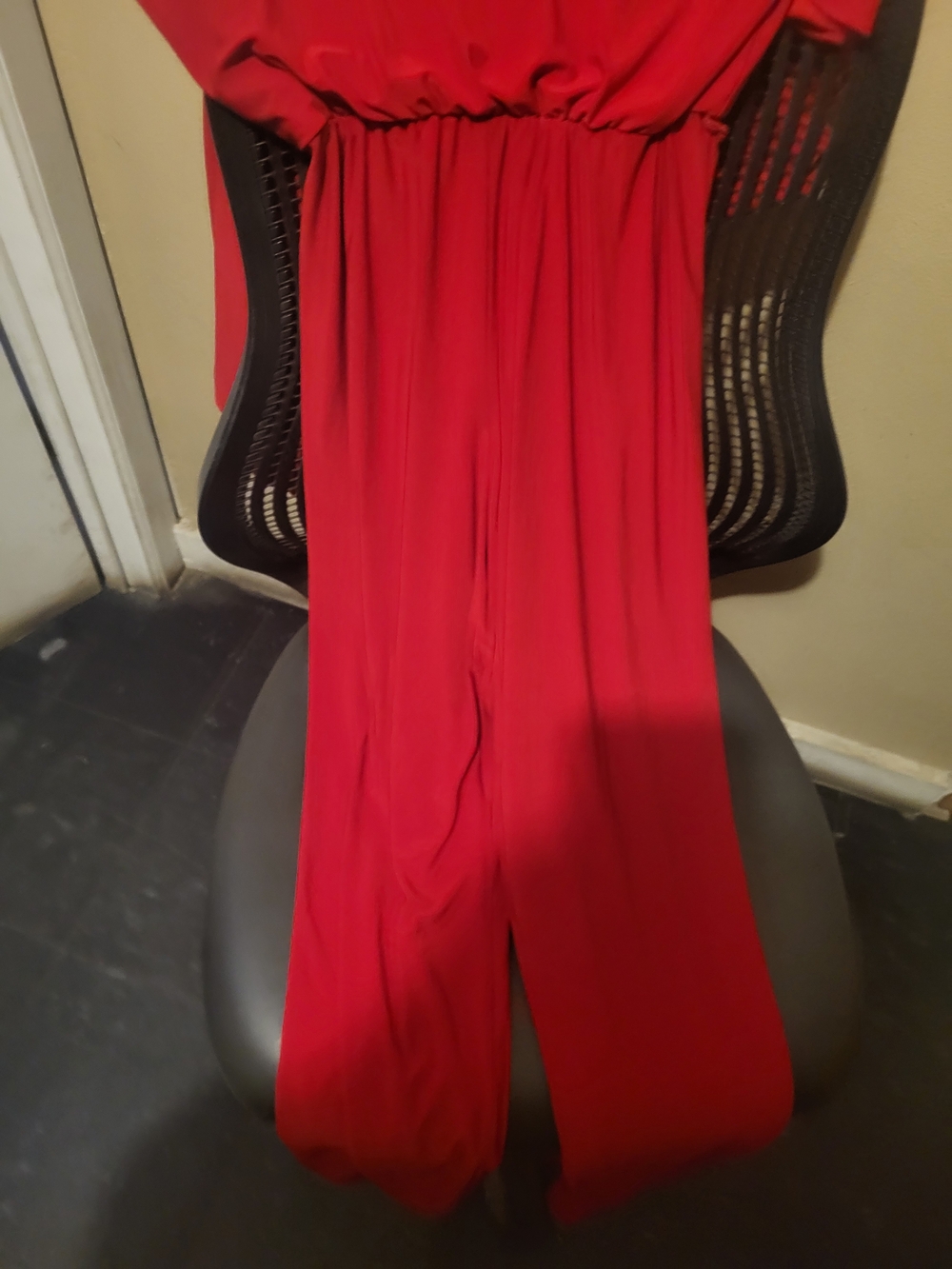 Red Women's Wide-Leg Jumpsuit